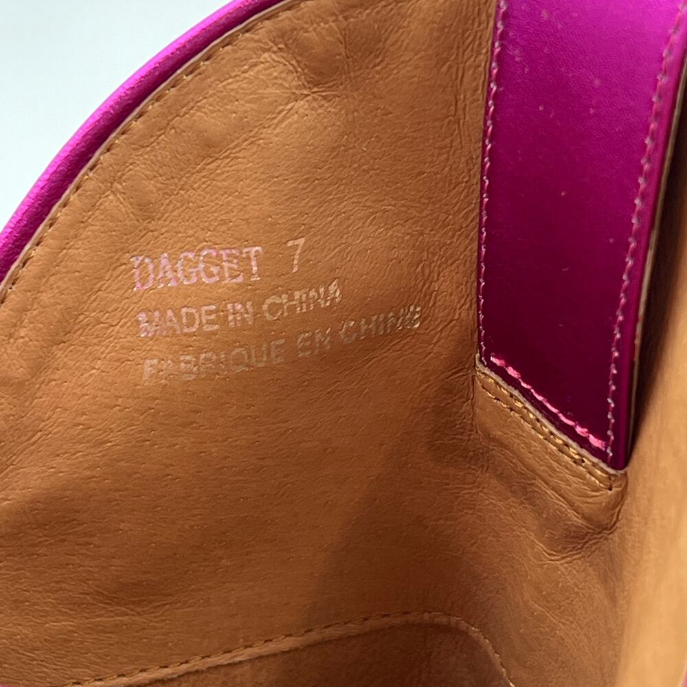 Jeffery Campbell Dagget Western Boot In Fuchsia Metallic Leather - Picture 3 of 14